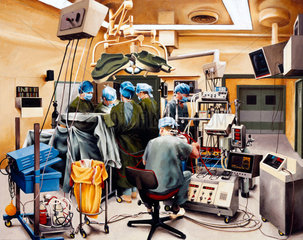 Heart operation in progress  1991.