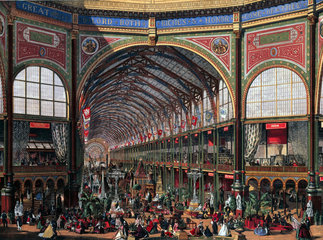 'The International Exhibition - The Nave (Looking West)'  1862.