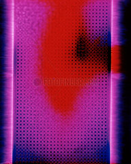 Kirlian photograph of an electrical current.