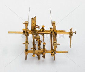 Brass stereotaxic apparatus  English  c 1905.