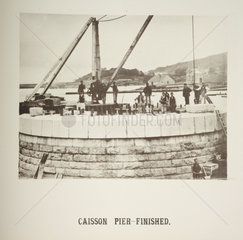 'Caisson Pier Finished'  1885.