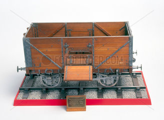 12-ton coal wagon  1912. Model (scale 1:8).