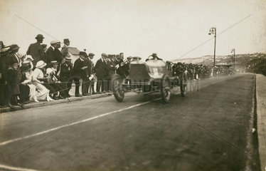 Talbot car competing at the Colwyn Bay speed trials  c 1912.