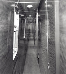 Corridor of third class sleeping compartment  4 September 1951.