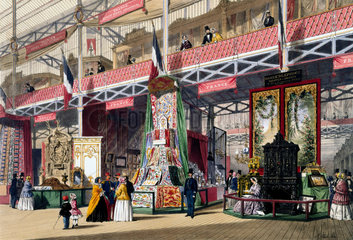 French No 1 stand at the Great Exhibition  Crystal Palace  London  1851.