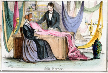 'Silk Mercer'  c 1845.