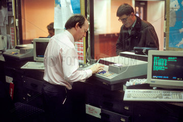 Ticket office at York Station  1993.