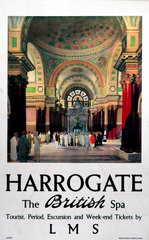 'Harrogate - The British Spa'  LMS poster  1923-1947.
