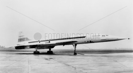Concorde 002 at Yeovilton  Somerset  June 1979.