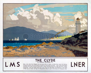 ‘The Clyde’  LMS/LNER poster  1923-1947.