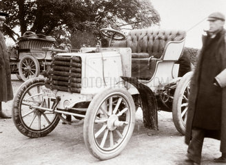 Roll's 12 hp Panhard motor car on the 1000 Miles Trial  1900.
