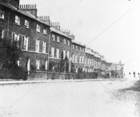 Russell Street with Holy Trinity Church  Reading  c 1844-1847.