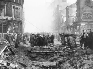 Air raid damage  Sheffield  Second World War  13 December 1940.