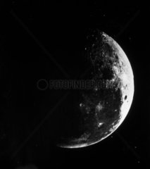 A first quarter Moon  c 1860.