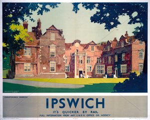 ‘Ipswich: Christchurch Mansion’  LNER poster  1923-1947.