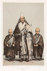 ‘Priest in Full Dress  Simoda’  c 1853-1854.