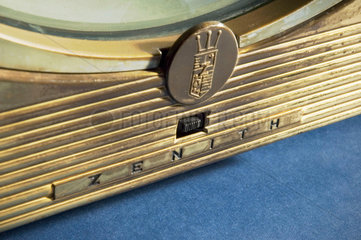 Detail of a Zenith G2326 tabletop television receiver  c 1950.