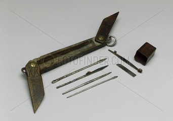Surgical instrument set  Indian  19th century.