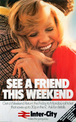‘See a Friend this Weekend’  BR poster  1976.