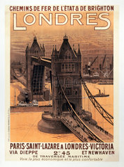 ‘Londres’  French poster  c 1930s.