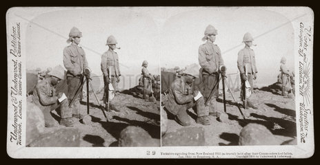 'Yorkshire signaling from New Zealand Hill to Rensburg  South Africa  1900.