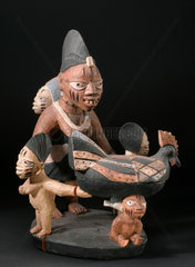 Yoruba ritual bowl  Nigeria  c 1880-1920.