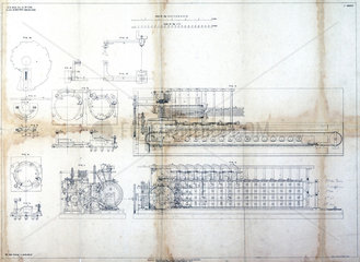 Specification drawing for the Scheutz Difference Engine  19th century.