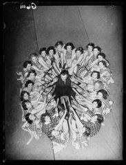 Pantomine rehearsals  Theatre Royal  Drury Lane  London  1938.