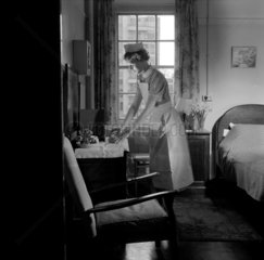 A nurse in accomodation at the Royal Free Hospital  Grays Inn Road  1958.