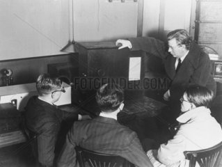 John Logie Baird  Scottish television pioneer  late 1930s.