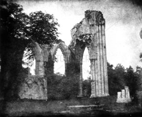 A view of St Mary's Abbey  York. Image from