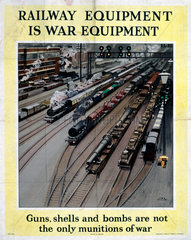 ‘Railway Equipment is War Equipment’  World War II poster  1943.