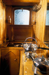 Queen Victoria's kitchen on the royal train  1869.