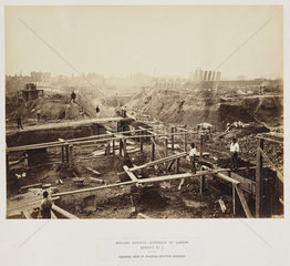 Construction of St Pancras station  1867
