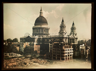 St Paul's Cathedral  London  c 1943.