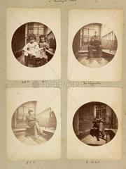 Page from album of photographs taken using Kodak No 1 camera  c 1890s.