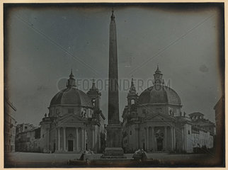 'Rome  Piazza del Popolo from the Porto del Popolo'  1840.