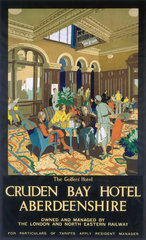 ‘Cruden Bay Hotel  LNER poster  1923-1947.