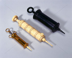 Enema syringes  18th-19th century.