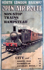 ‘Open Air Route’  NLR poster  1870-1913.
