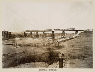 The new Nerbada Bridge  India  c 1929.