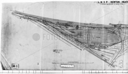 Track plan 23108  Newton Heath  Greater Manchester  c 1930.