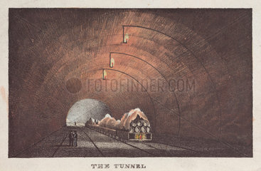 'The Tunnel'  Liverpool & Manchester Railway'  mid 19th century.