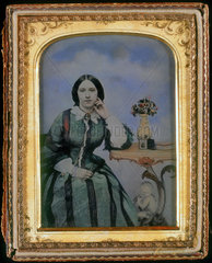 Portrait of a seated lady  ambrotype  c 1855.