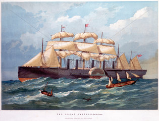 PSS 'Great Eastern’ on the ocean  1859.