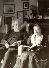 Old Victorian couple  late 19th century.
