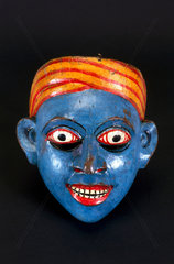 Painted Sinhalese face mask  Sri Lanka  1771-1910.