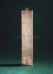 Wollaston slide rule of chemical equivalents  1814.