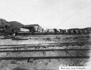 Rock train from Mixtequilla quarry  Mexico  15 January 1904.