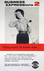 'Business Expressions 2 - They Want to Know Now...’  BR poster  1962.